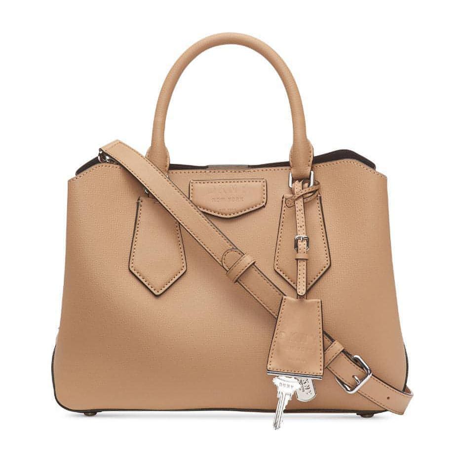 DKNY Handbag - Sullivan Satchel (Latte/Silver) - Brandat Outlet, Women's Handbags Outlet ,Handbags Online Outlet | Brands Outlet | Brandat Outlet | Designer Handbags Online |
