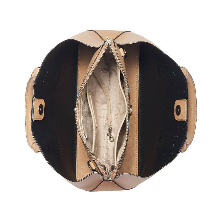 DKNY Handbag - Sullivan Satchel (Latte/Silver) - Brandat Outlet, Women's Handbags Outlet ,Handbags Online Outlet | Brands Outlet | Brandat Outlet | Designer Handbags Online |