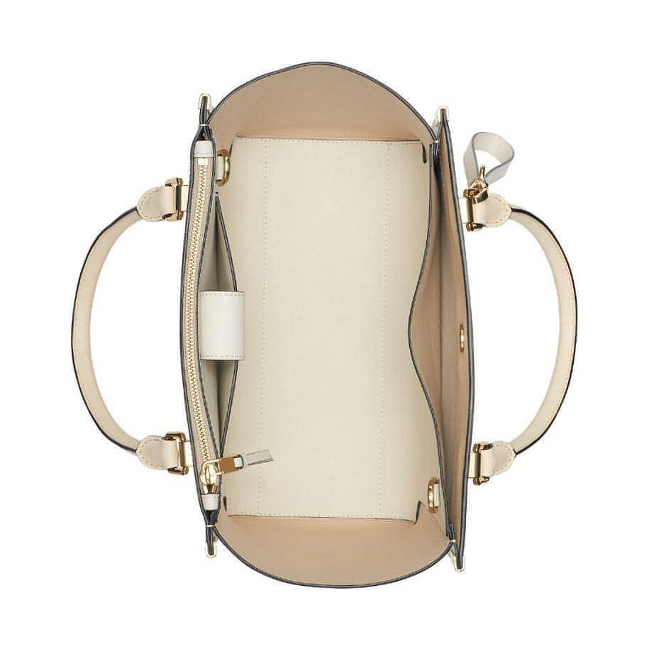 Calvin Klein Raelynn Satchel (Light Sand/Gold) - Brandat Outlet, Women's Handbags Outlet ,Handbags Online Outlet | Brands Outlet | Brandat Outlet | Designer Handbags Online |