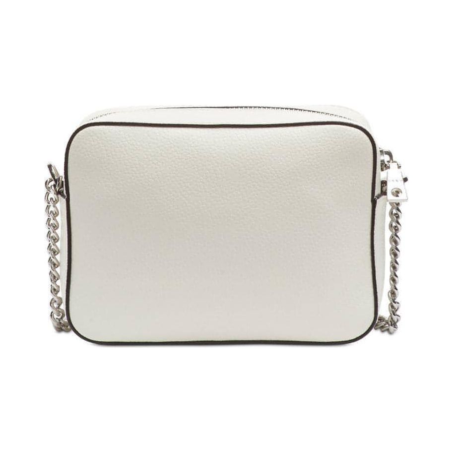 DKNY Elissa Pebble Leather Crossbody (White/Silver) - Brandat Outlet, Women's Handbags Outlet ,Handbags Online Outlet | Brands Outlet | Brandat Outlet | Designer Handbags Online |