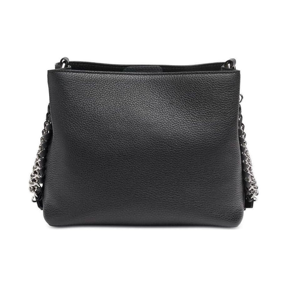 DKNY Leather Handbag - Irvington Bucket Bag (Black/Silver) - Brandat Outlet, Women's Handbags Outlet ,Handbags Online Outlet | Brands Outlet | Brandat Outlet | Designer Handbags Online |