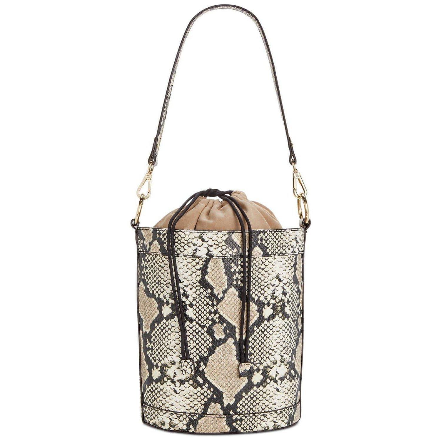 I.N.C. Averry Snake Drawstring Bucket Bag - Brandat Outlet, Women's Handbags Outlet ,Handbags Online Outlet | Brands Outlet | Brandat Outlet | Designer Handbags Online |