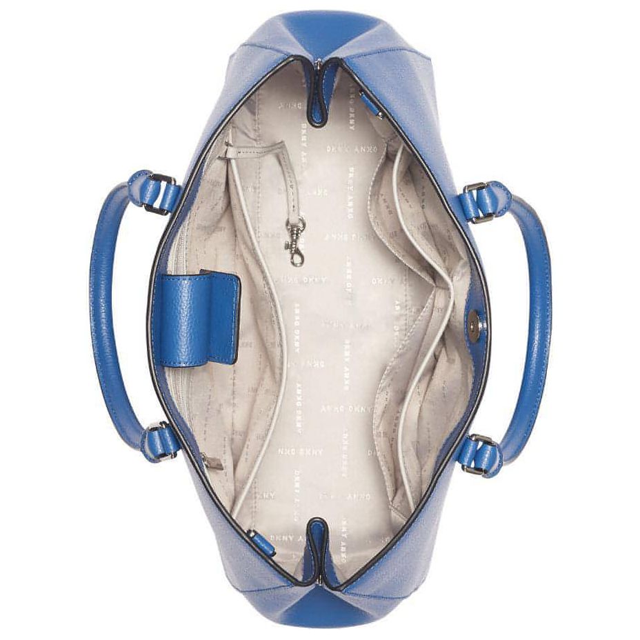 DKNY Whitney Leather Tote (Azure/Silver) - Brandat Outlet, Women's Handbags Outlet ,Handbags Online Outlet | Brands Outlet | Brandat Outlet | Designer Handbags Online |
