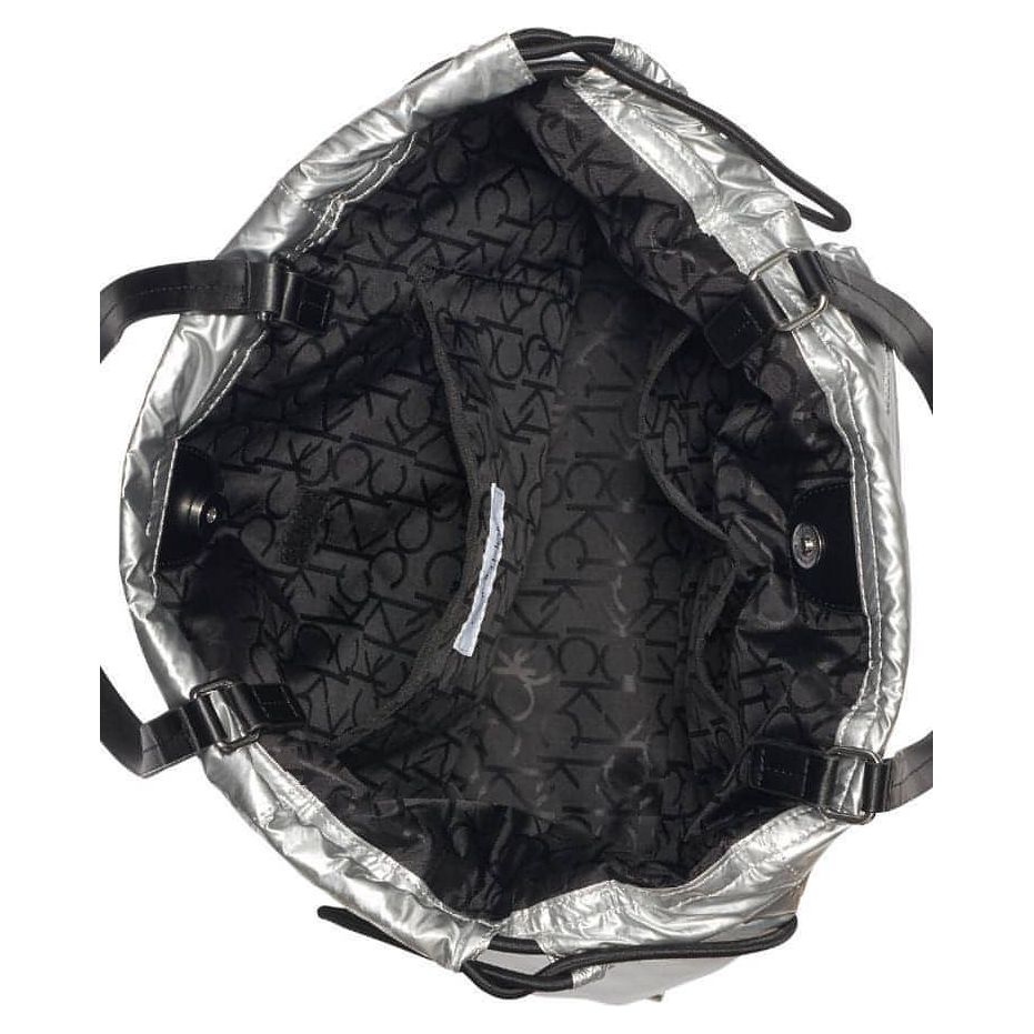 Calvin Klein Georgia Tote (Silver/Black) - Brandat Outlet, Women's Handbags Outlet ,Handbags Online Outlet | Brands Outlet | Brandat Outlet | Designer Handbags Online |