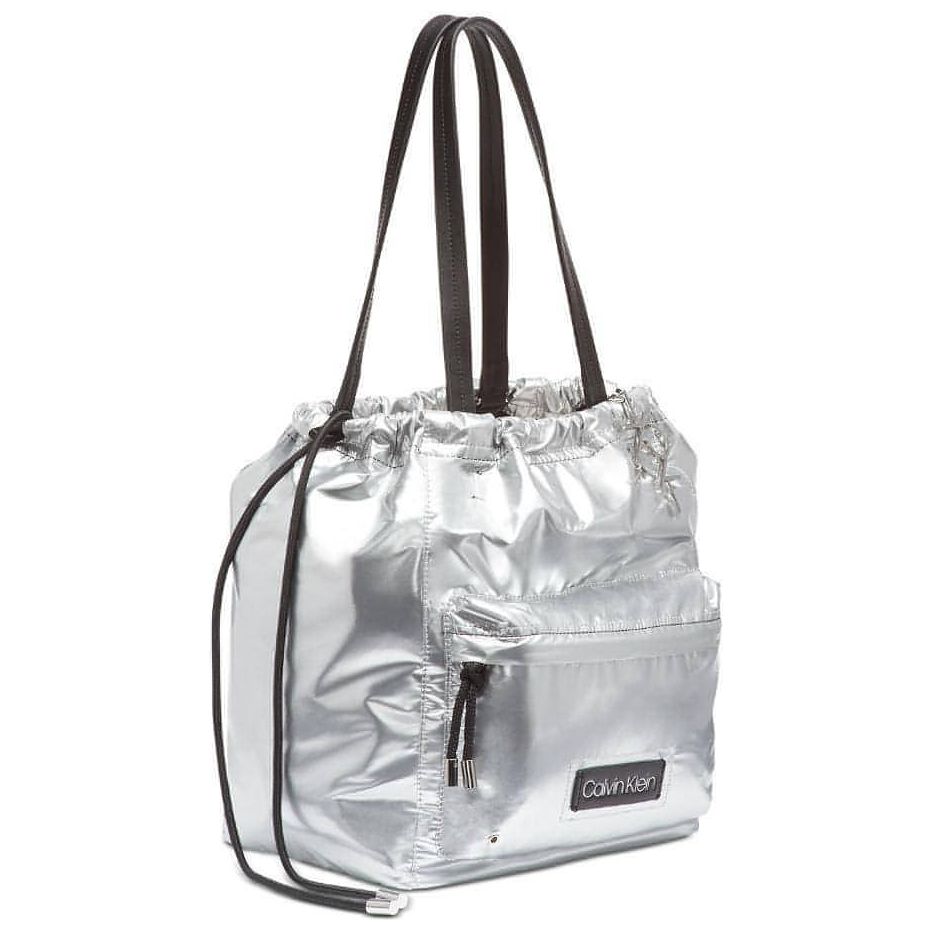 Calvin Klein Georgia Tote (Silver/Black) - Brandat Outlet, Women's Handbags Outlet ,Handbags Online Outlet | Brands Outlet | Brandat Outlet | Designer Handbags Online |