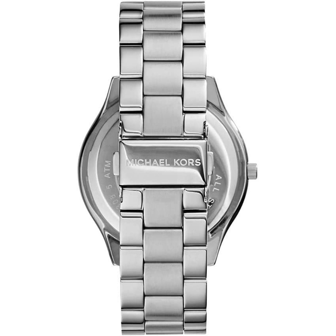 Michael Kors Women's Watch - Slim Runway Three-Hand Stainless Steel Quartz 42mm (MK3178)