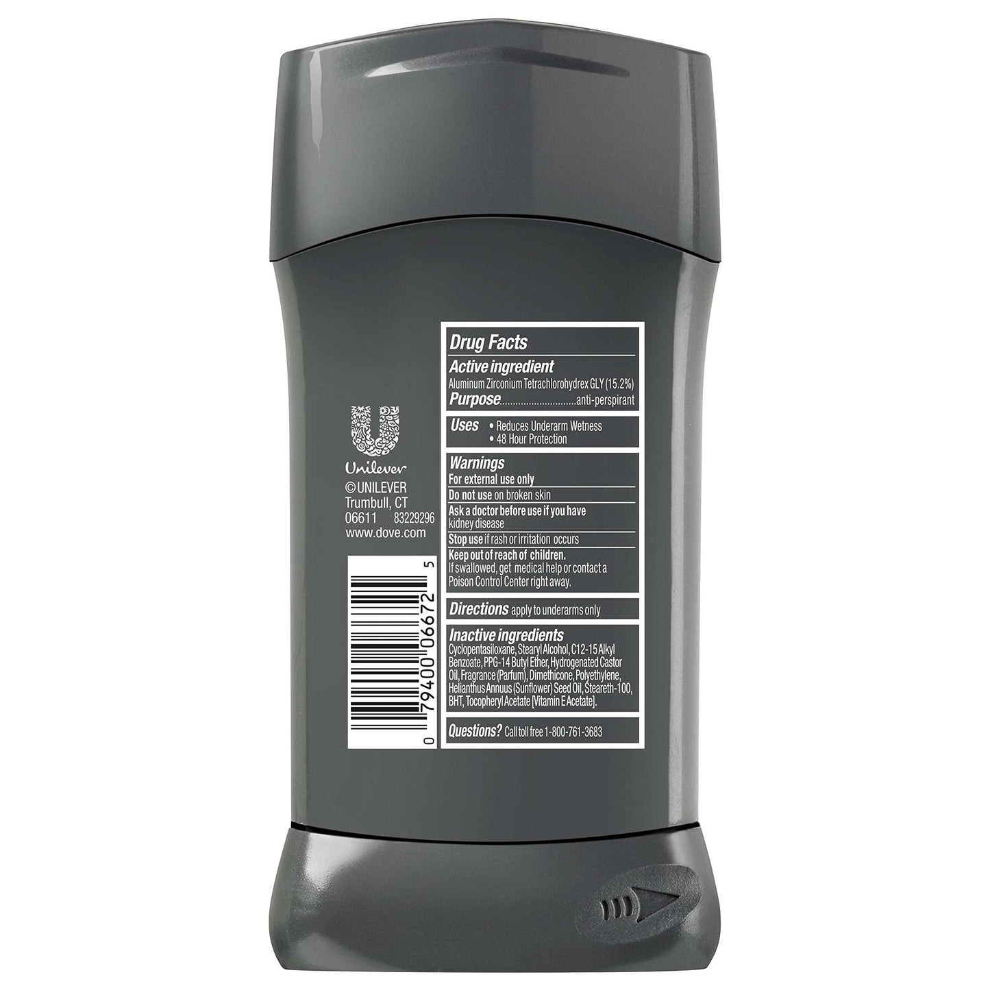 Dove Men+Care Antiperspirant Stick Extra Fresh 2.7 oz, Twin Pack