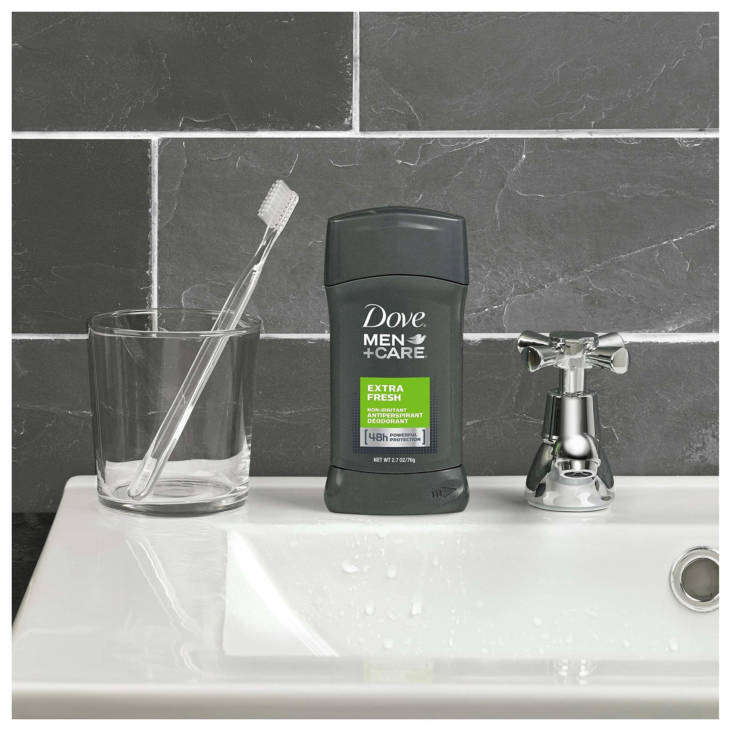 Dove Men+Care Antiperspirant Stick Extra Fresh 2.7 oz, Twin Pack