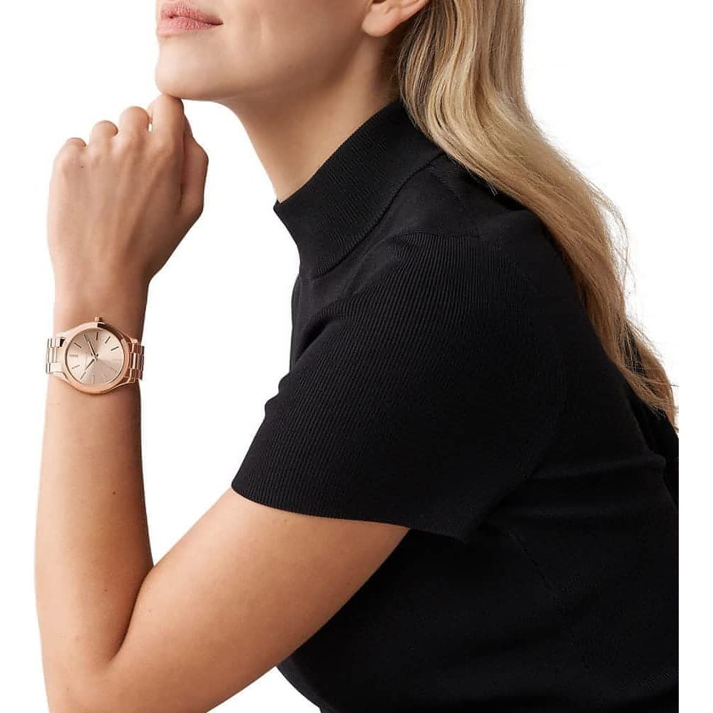 Michael Kors Women's Watch - Slim Runway Three-Hand Stainless Steel Quartz 42mm (MK3197) - Brandat Outlet