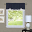 Achim-Achim Darcy Rod Pocket Window Curtain Valance (Navy/White) (147cm x 35cm) - Brandat Outlet
