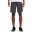 adidas-adidas Men's Short - 3 Stripe with Zipper Pockets (Gray/Black) - Brandat Outlet