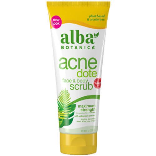 Alba-Alba Botanica Acne Dote Maximum Strength Face & Body Scrub 227g - Brandat Outlet