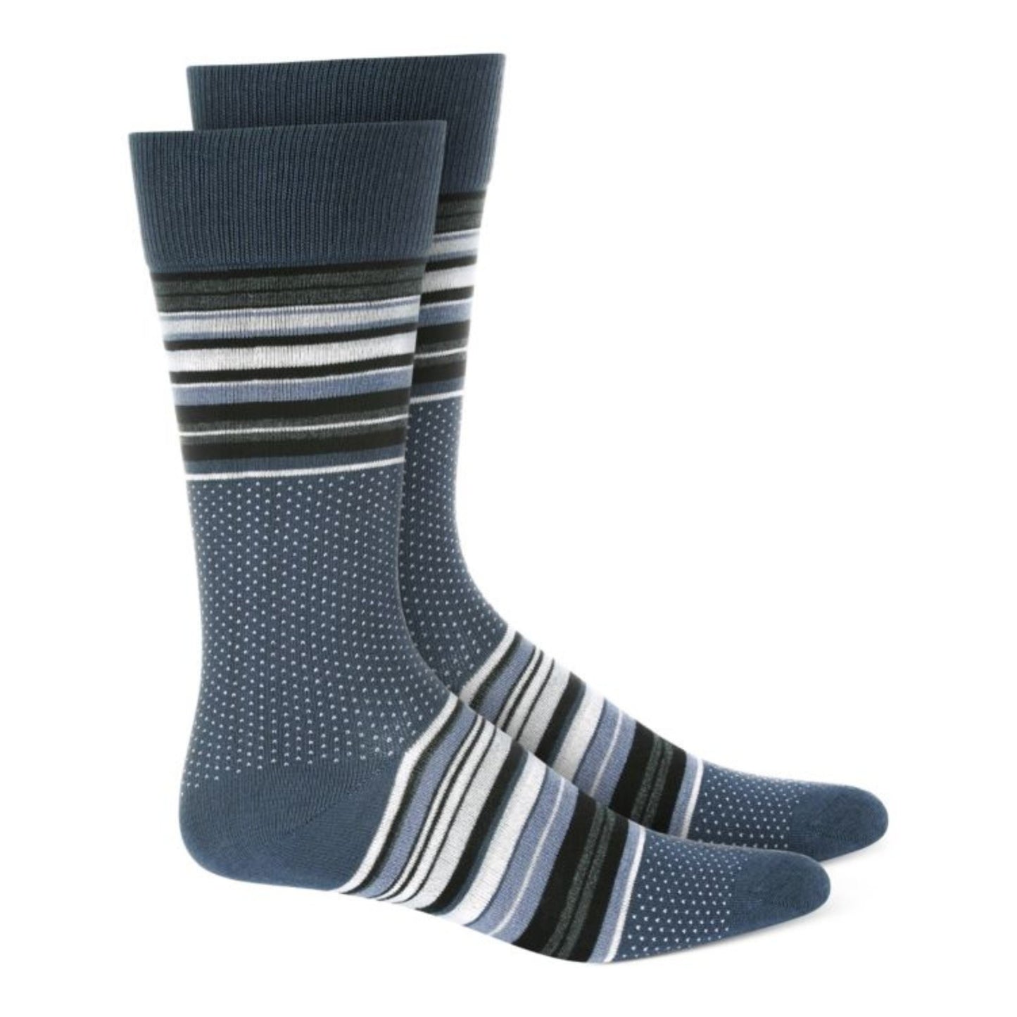 Alfani-Alfani Mens Striped Dress Socks, Blue, Size: ONE SIZE - Brandat Outlet
