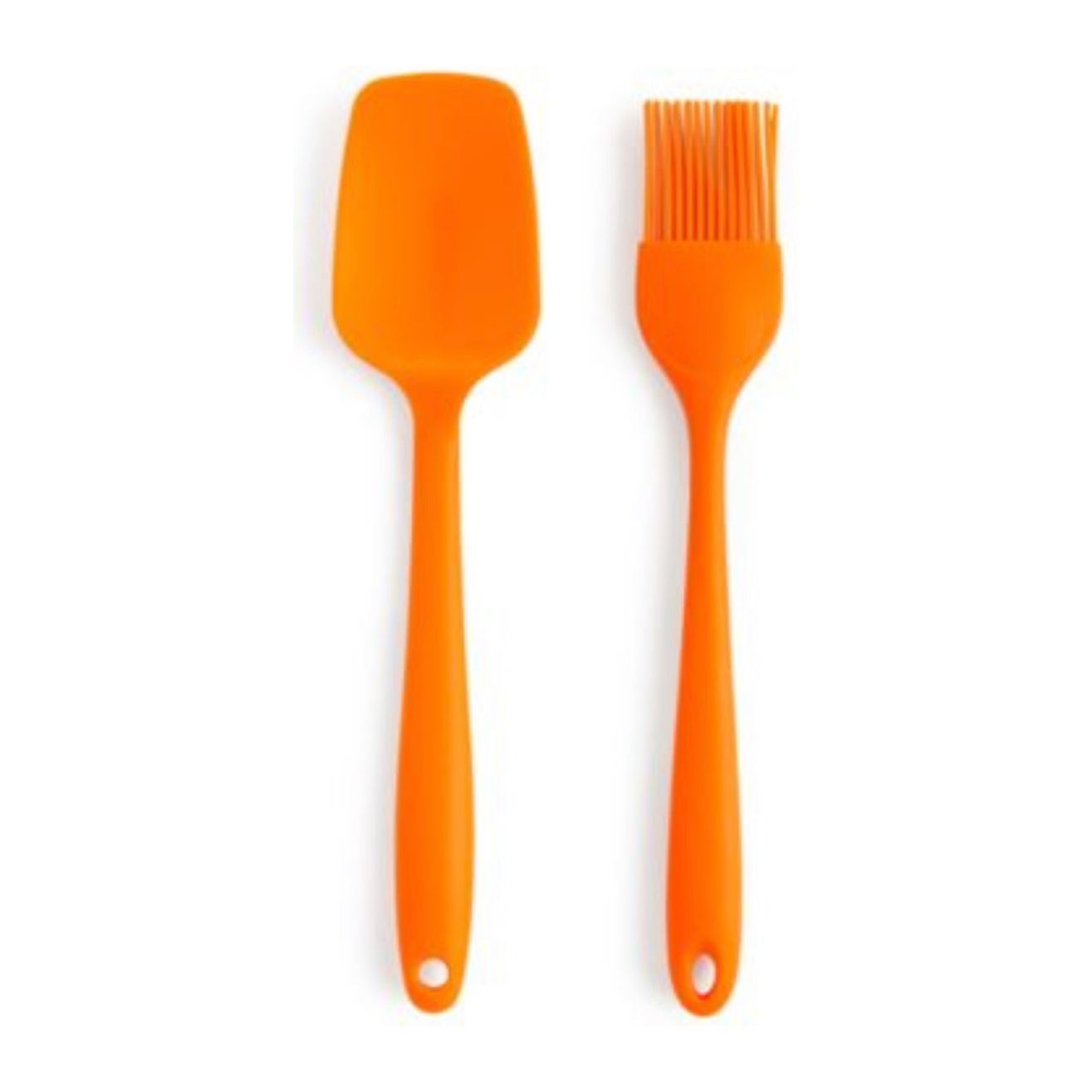Art & Cook-Art & Cook Silicone Spatula & Basting Brush, Set of 2 (Orange) - Brandat Outlet