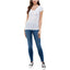 Aveto-Aveto Juniors V-Neck T-Shirt, White, Size: S - Brandat Outlet