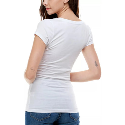 Aveto-Aveto Juniors V-Neck T-Shirt, White, Size: S - Brandat Outlet