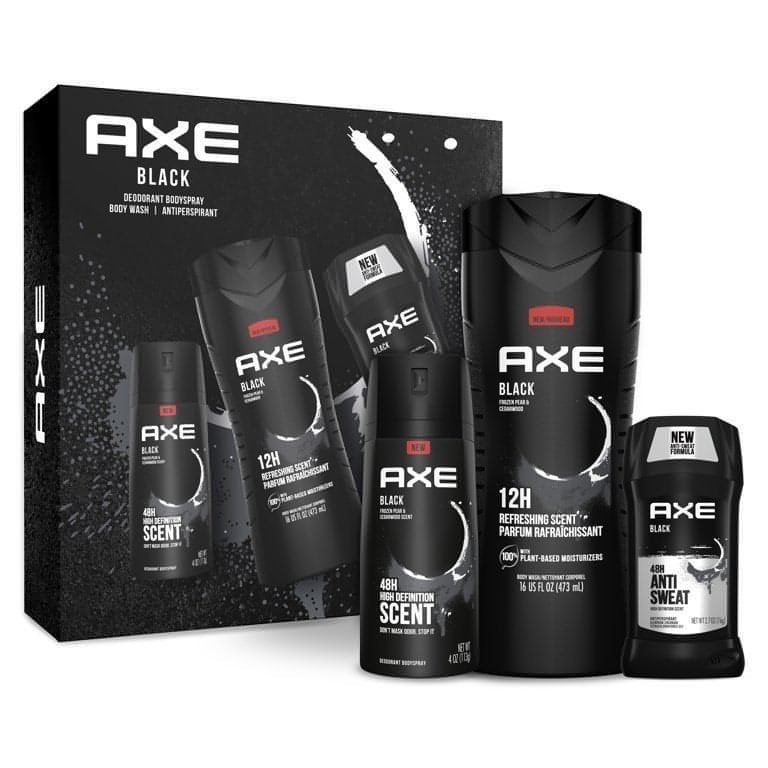 Unilever-AXE Black Gift Set (Deo Body Spray, Deo Stick, Body Wash) - Brandat Outlet