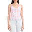 BCBGeneration-BCBGeneration Mesh Cowlneck Cami Top , Pink, Size: L - Brandat Outlet