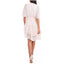 BCBGMAXAZRIA-BCBGMAXAZRIA Printed Ruffled Asymmetrical-Hem Dress , Pink, Size: M - Brandat Outlet
