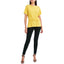 BCBGMAXAZRIA-BCBGMAXAZRIA Twisted T-Shirt, Yellow - Brandat Outlet