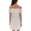 BCX-BCX Juniors' Belted Fit & Flare Dress - off white (Size Medium) - Brandat Outlet