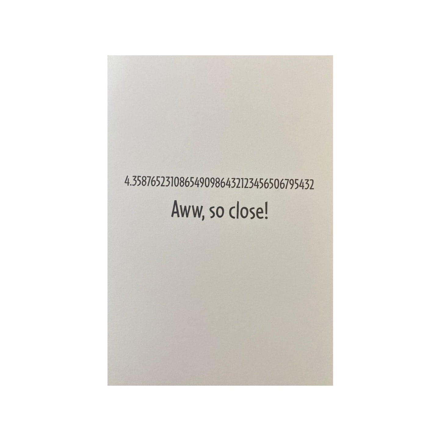 Hallmark-Birthday Card with Envelope - Heartline by Hallmark - "IF YOU CAN GUESS THE NUMBER" - Brandat Outlet