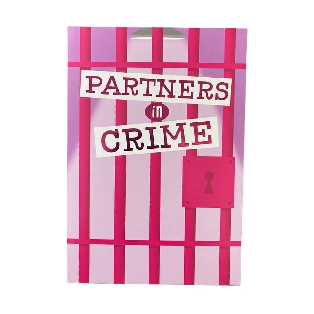 Hallmark-Birthday Card with Envelope - Heartline by Hallmark - "PARTNERS IN CRIME!" - Brandat Outlet