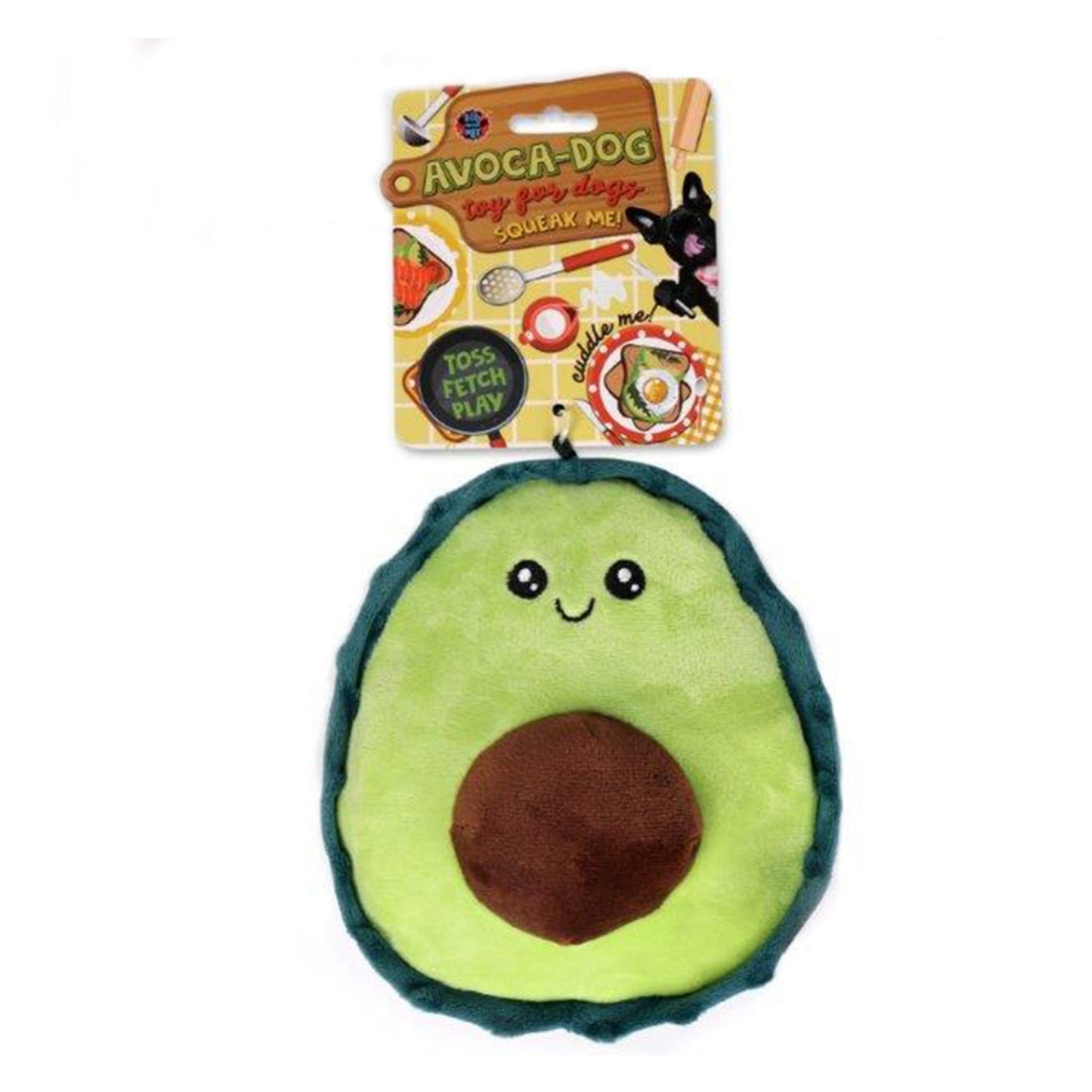 Bow-Wow Pet-Bow-Wow Pet Avocado Dog Squeaky Plush Pet Teeth Teasing Toy - Brandat Outlet