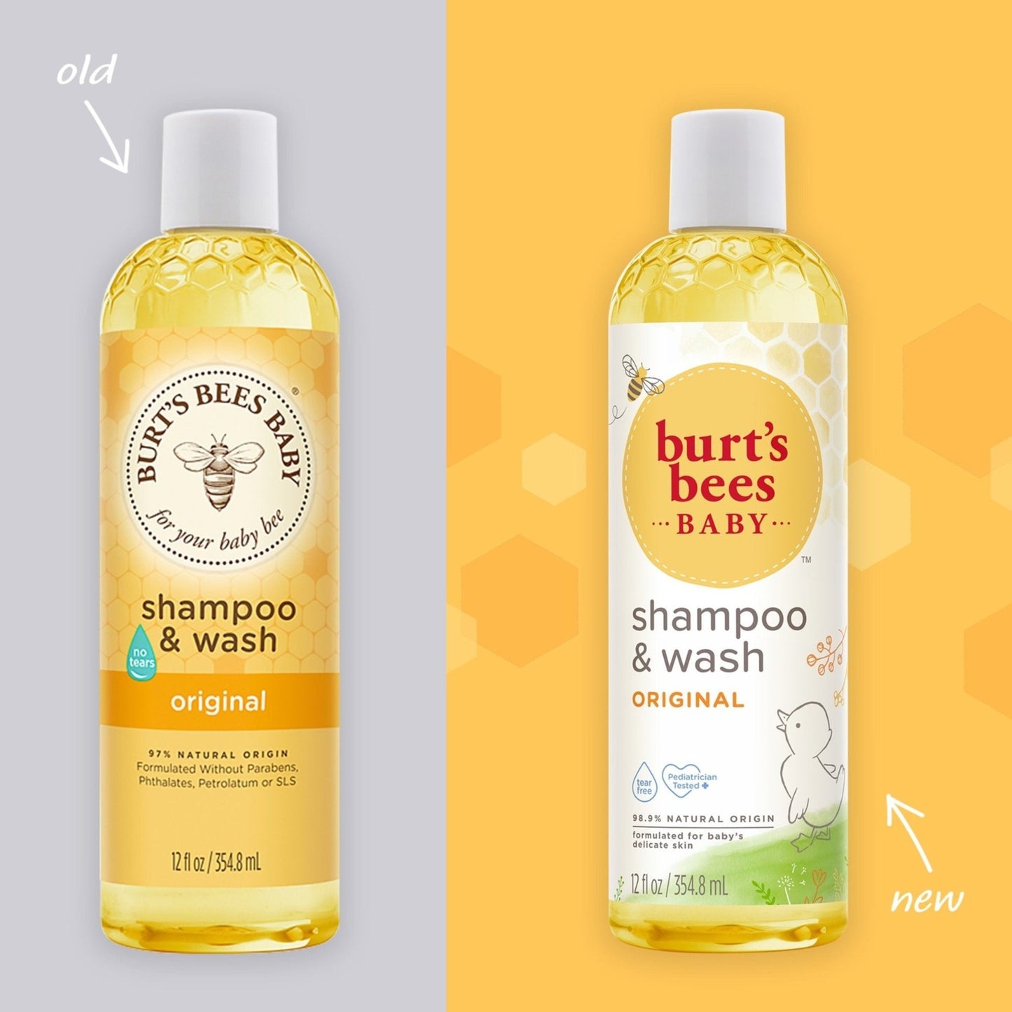 Burt's Bees-Burt's Bees Baby Shampoo & Wash, Original Tear Free Baby Soap - 12 Ounce Bottle - Brandat Outlet