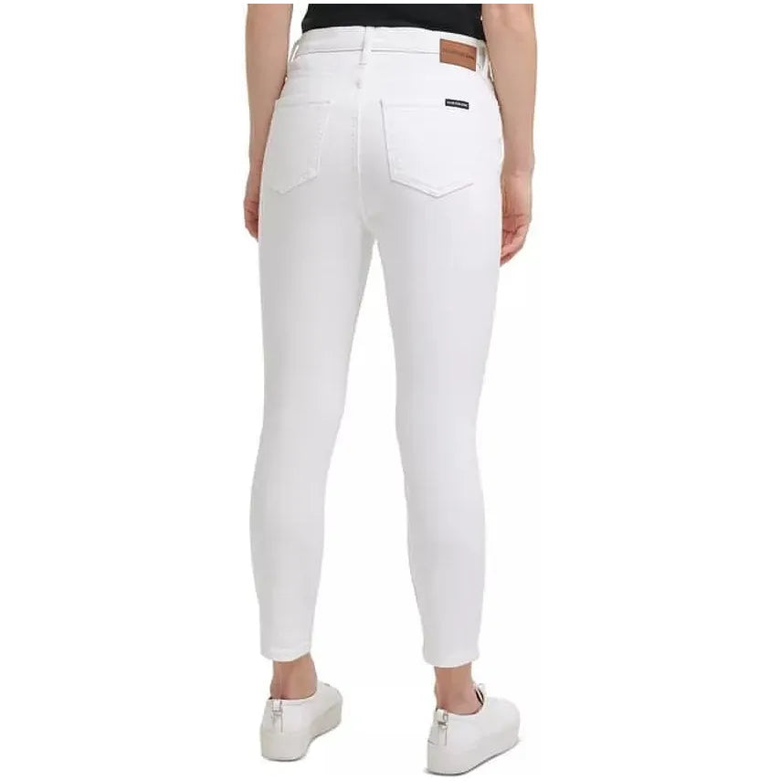 Calvin Klein-Calvin Klein Jeans Cropped Skinny Jeans - White - 32 - Brandat Outlet