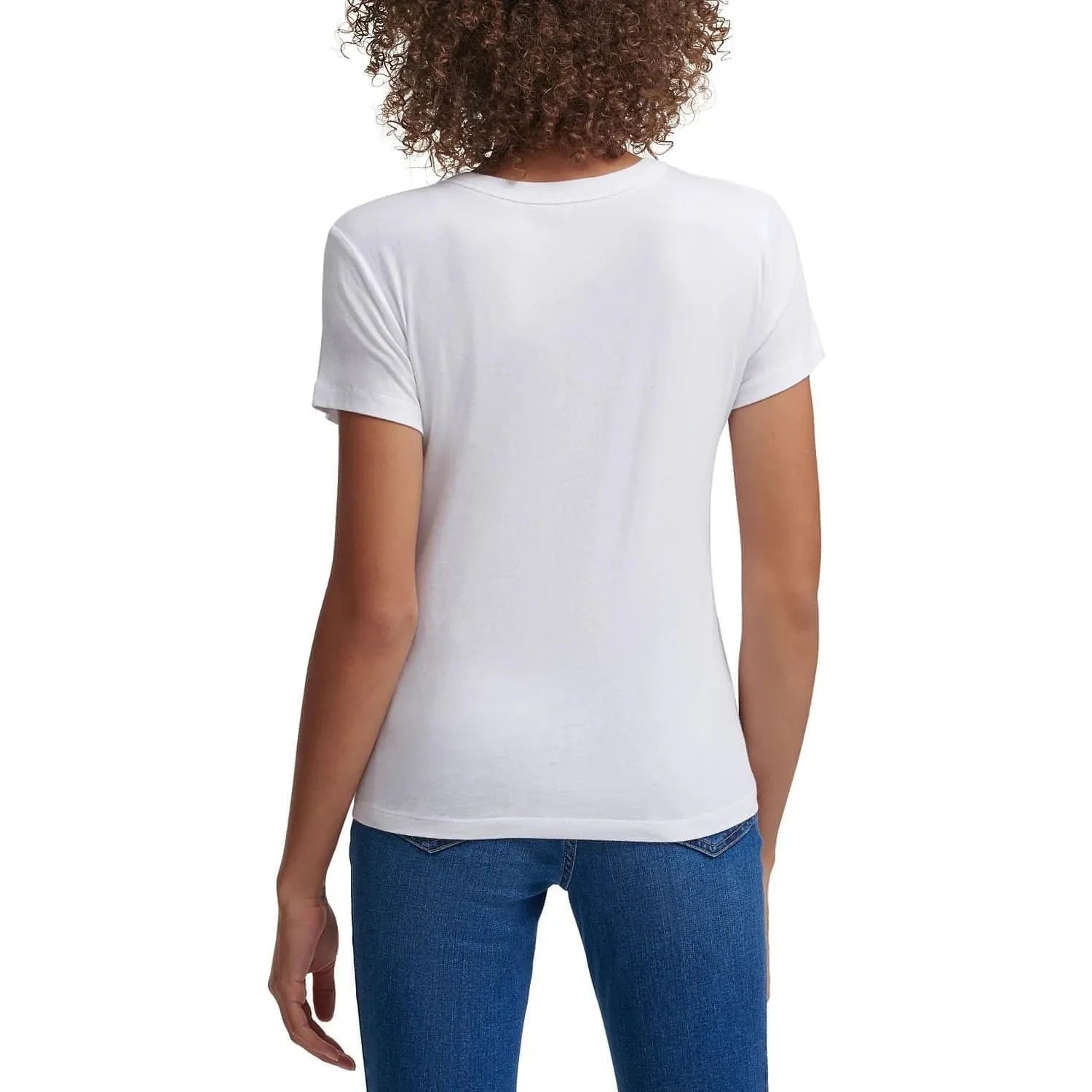 Calvin Klein-Calvin Klein Jeans Foil Logo Crewneck T-Shirt - White (Size Large) - Brandat Outlet