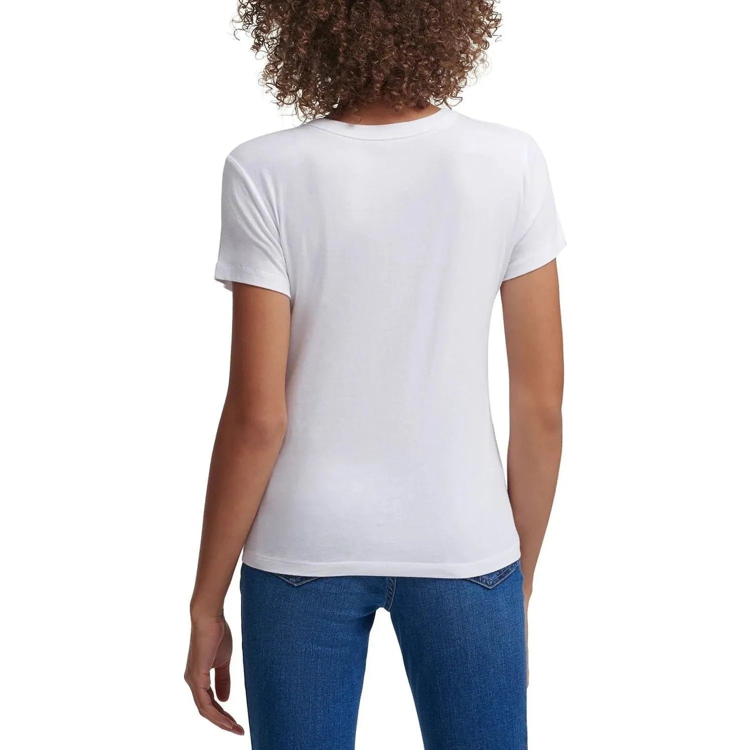 Calvin Klein Jeans Foil Logo Crewneck T Shirt White Size Large