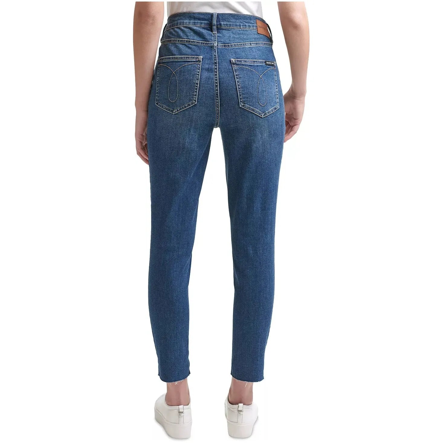 Calvin Klein-Calvin Klein Jeans High-Rise Skinny Jeans, Blue, Size: 25 - Brandat Outlet