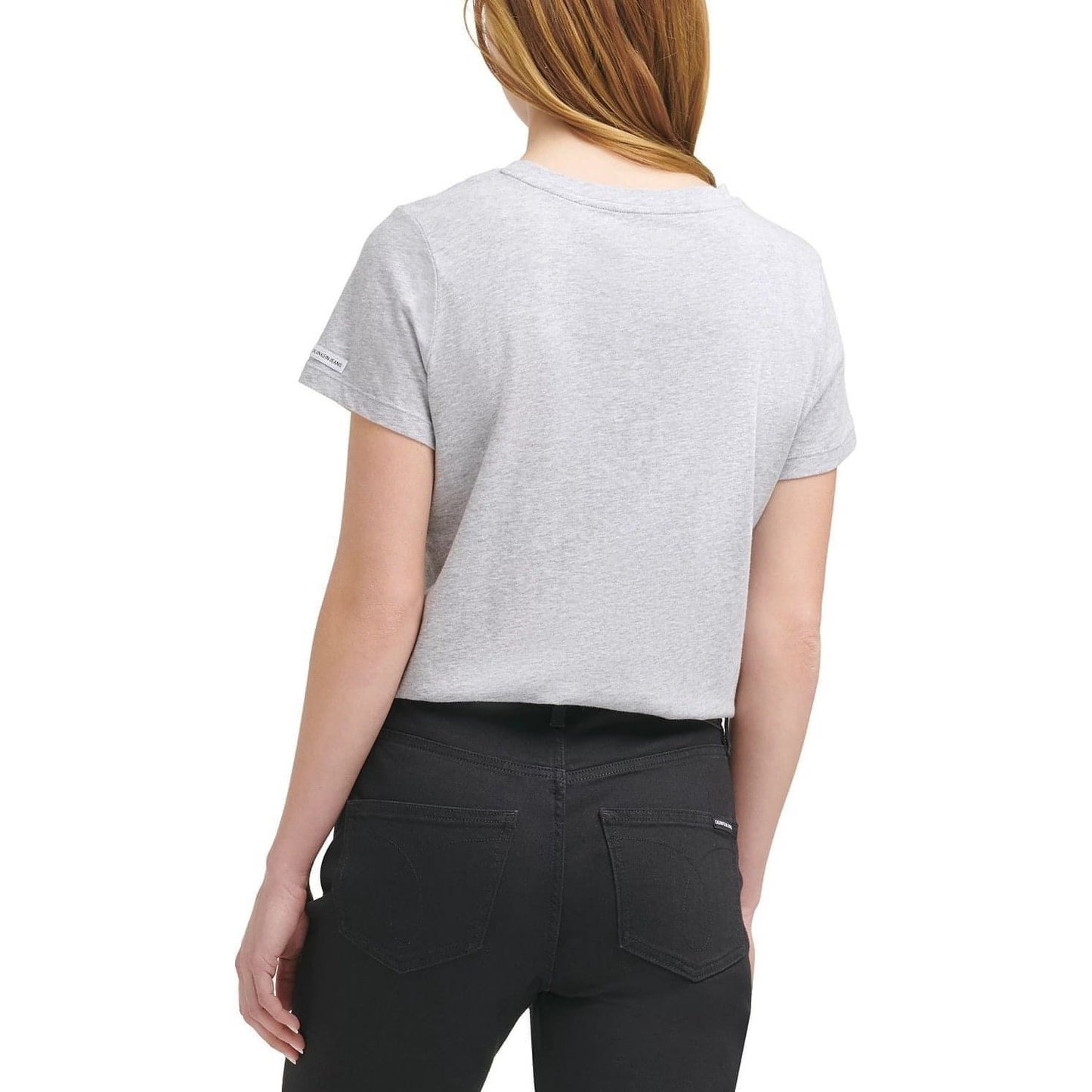 Calvin Klein-Calvin Klein Jeans T-Shirt Bodysuit, Silver, Size: XS - Brandat Outlet