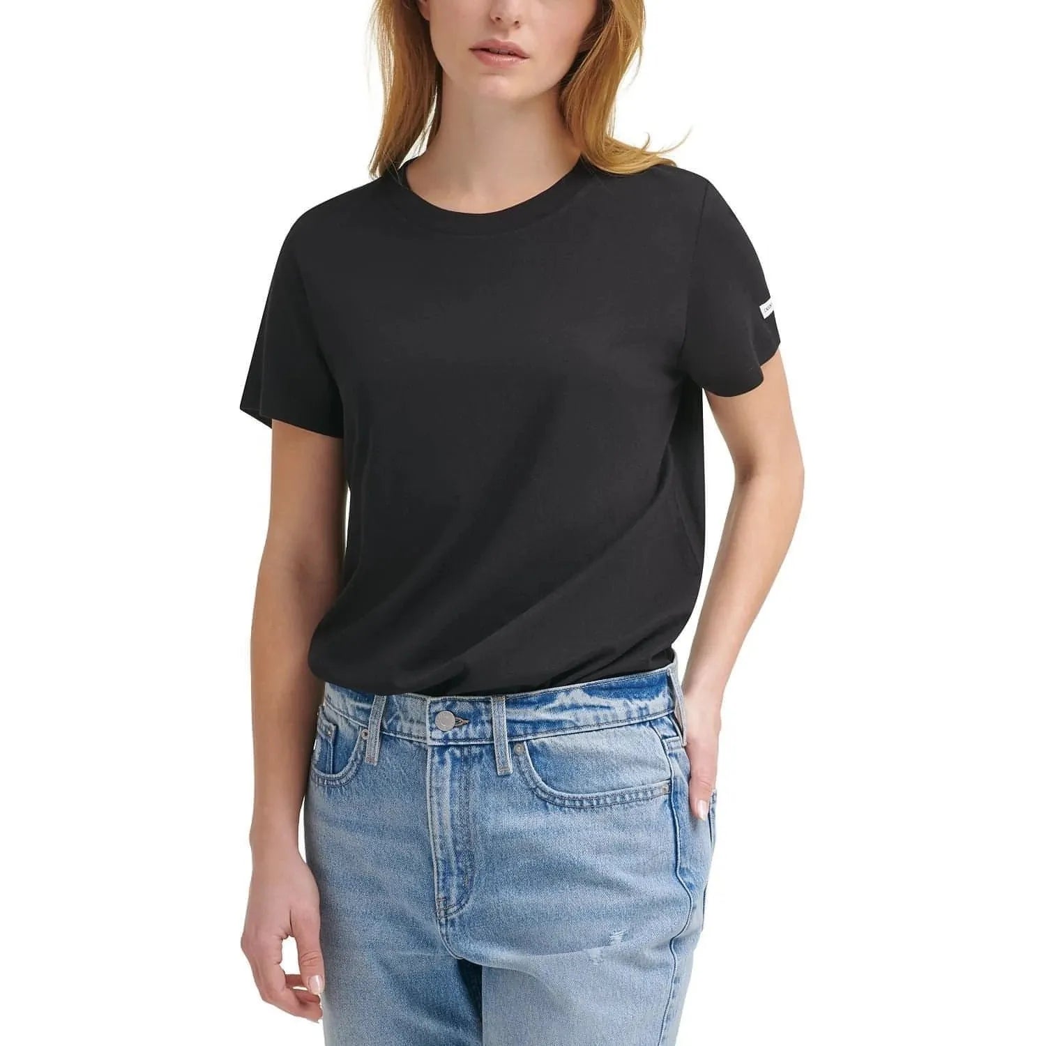 Calvin Klein-Calvin Klein Short Sleeve T-Shirt Bodysuit - Black (Size X-small) - Brandat Outlet