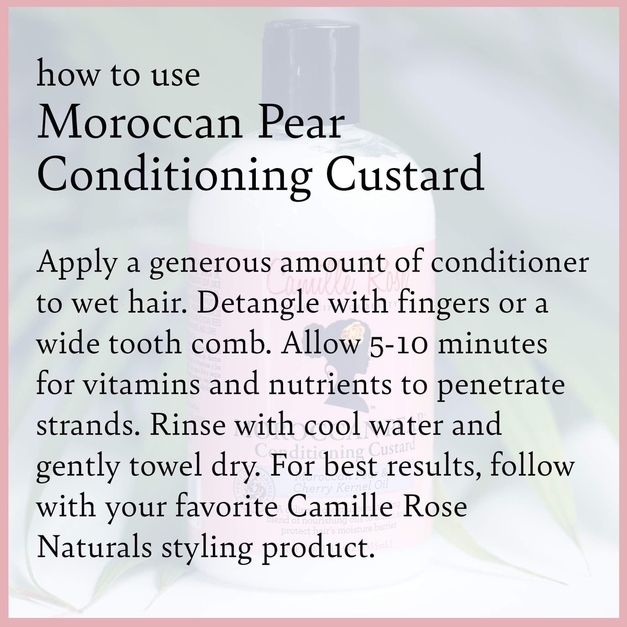 Camille Rose-Camille Rose Naturals Moroccan Pear Conditioning Custard 12oz - Brandat Outlet