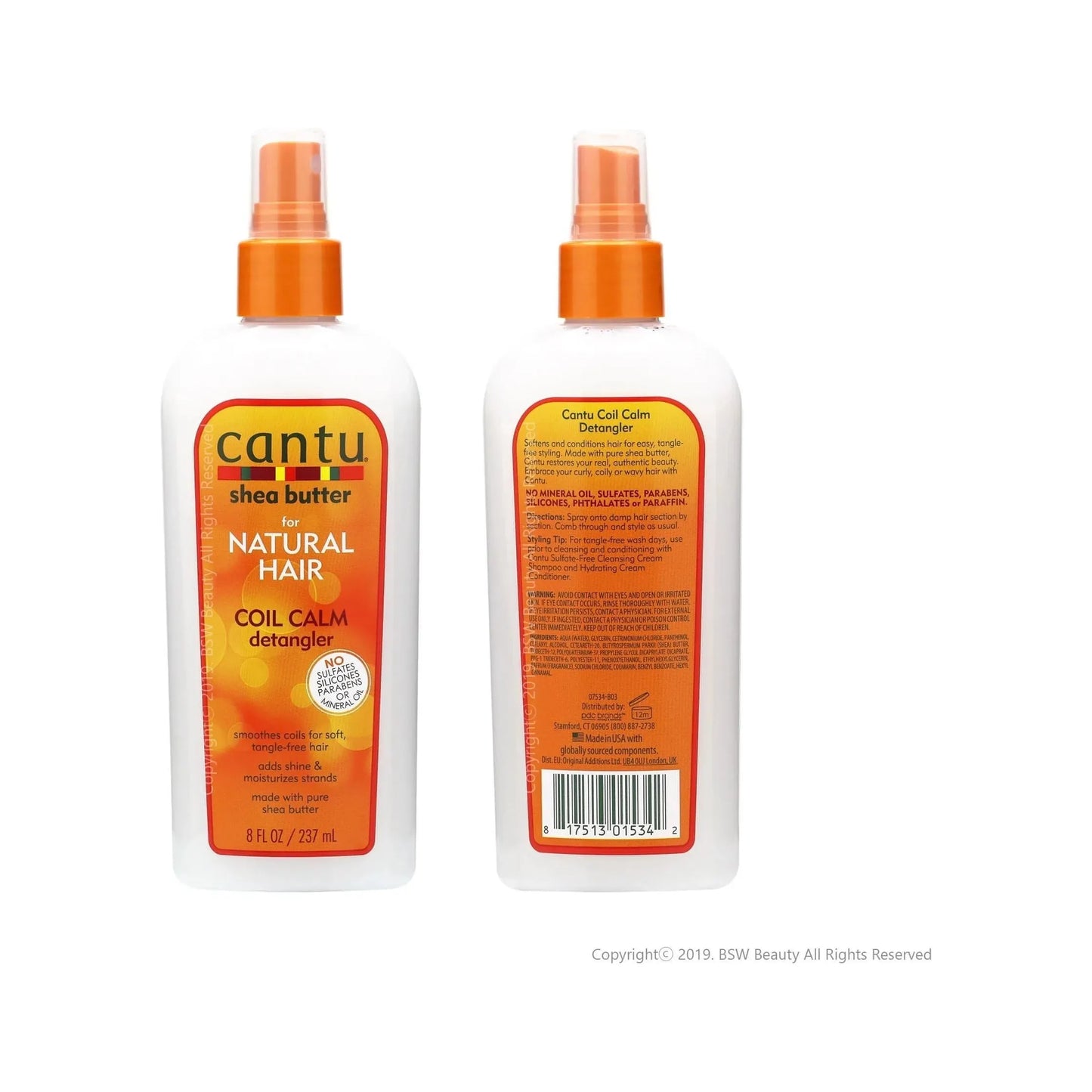 Cantu-Cantu Natural Hair Detangler Coil Calm Spray 8 Ounce (235ml) (3 Pack) - Brandat Outlet