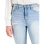 Celebrity Pink-Celebrity Pink Juniors High-Rise Distressed Slim-Straight Jeans for Women , Blue, Size: 3 - Brandat Outlet