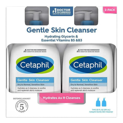 Cetaphil-Cetaphil Gentle Skin Cleanser for Normal, Dry & Sensitive Skin - Set of 2x591mL - Brandat Outlet