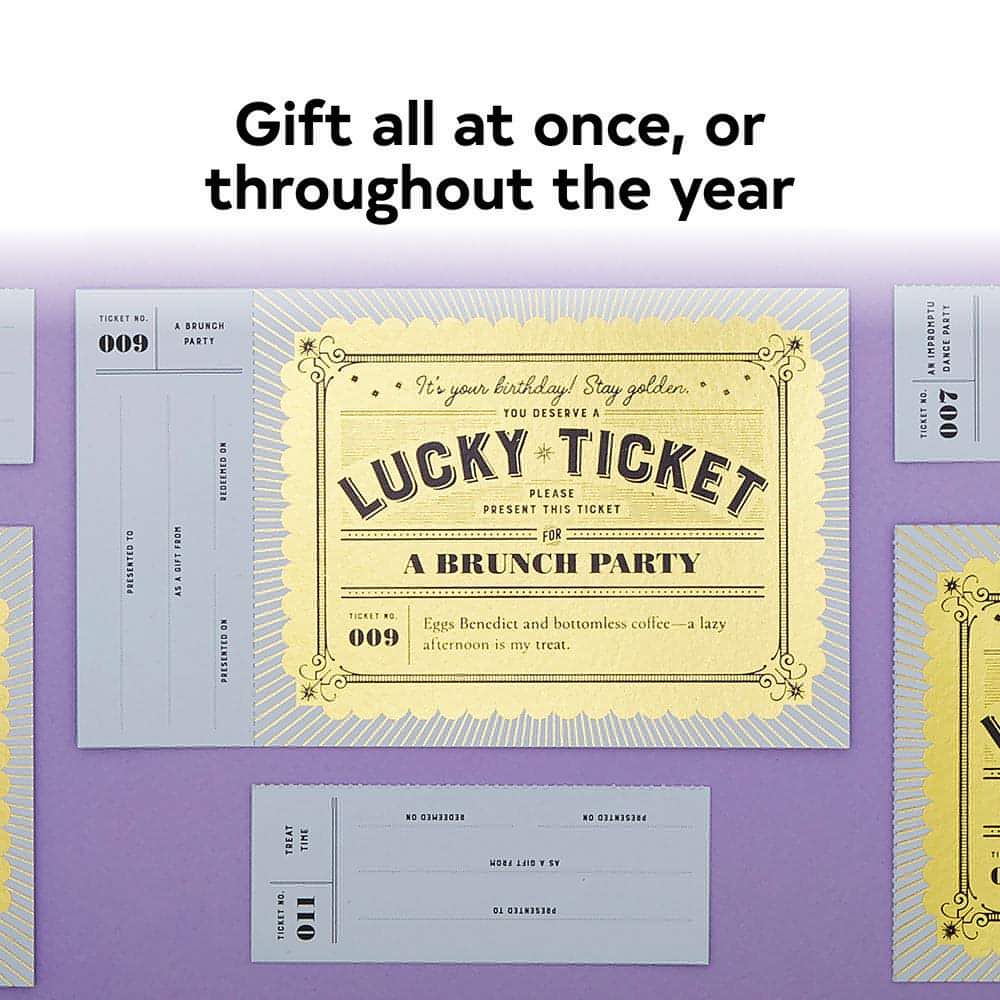 Buy Birthday Gifts | Chronicle Books Lucky Tickets for Birthday Fun