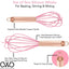 Cook Works 9" and 12" Silicone Non-Scratch Whisks Wood Handles, Heat resistant - Brandat Outlet
