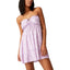 COTTON ON Womens Woven Summer Tiered Strapless Mini Dress, Purple, Size: L