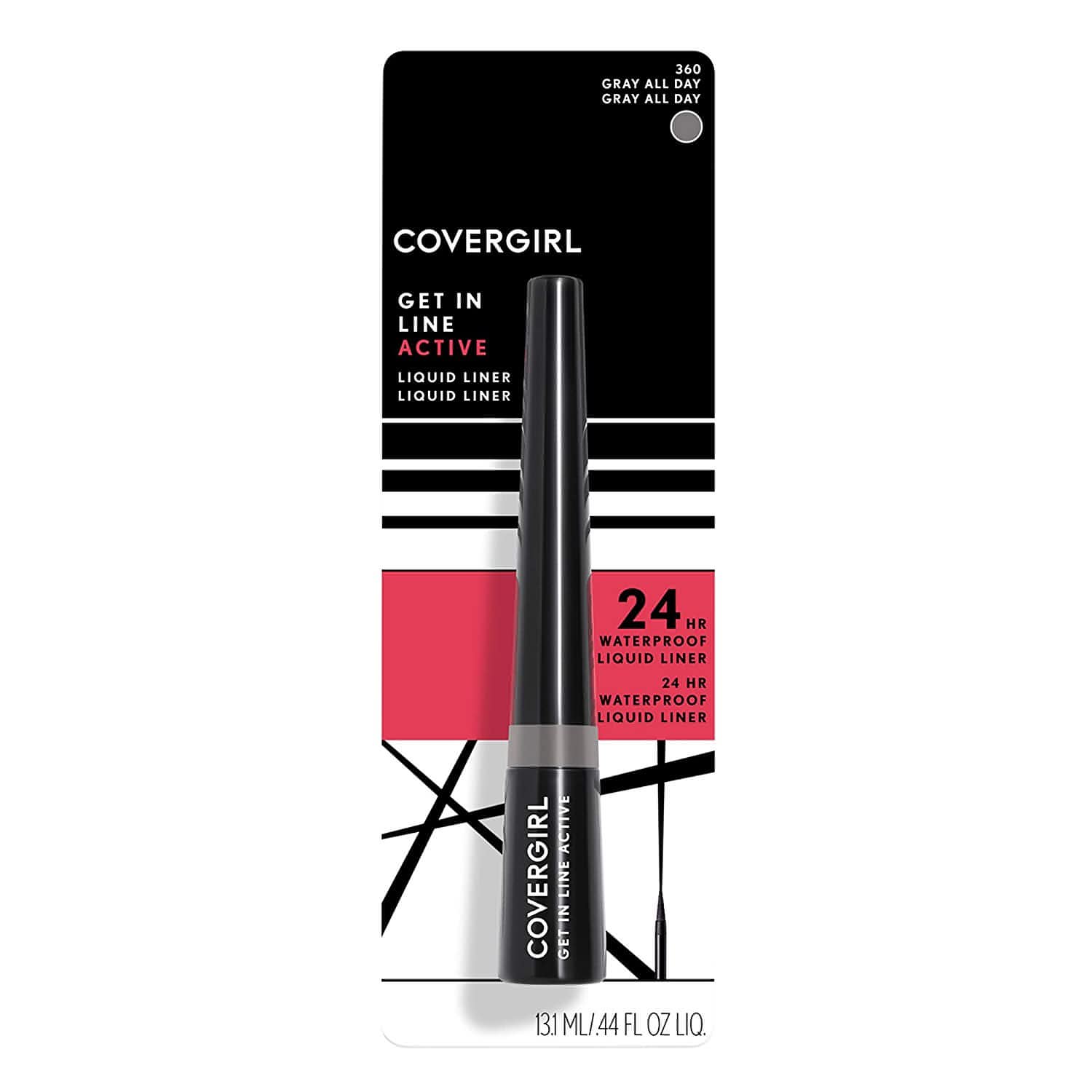 COVERGIRL Get in Line Active Eyeliner, 360 Gray All Day, 0.08 oz - Brandat Outlet