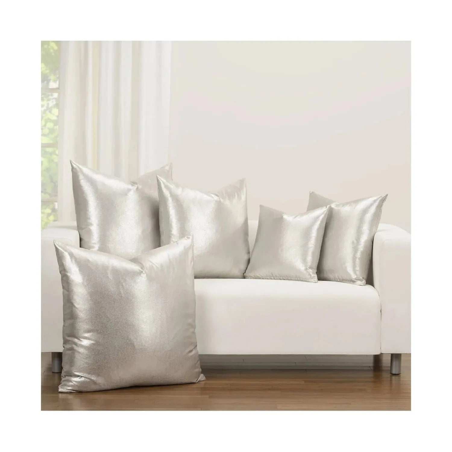 F. Scott Fitzgerald F Scott Fitzgerald Rendezvous Decorative Pillow, 26" x 26" (silver) - Brandat Outlet