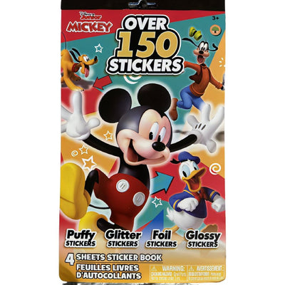Disney Jr. Mickey Mouse 150 Puffy Glitter Foil Glossy Stickers. - Brandat Outlet