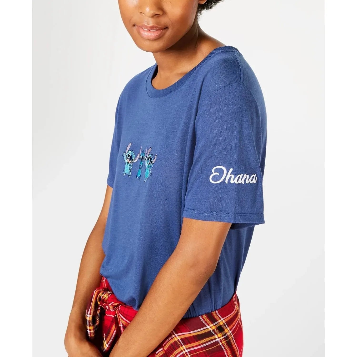 Disney Juniors' Stitch T-Shirt - Blue - (Size X-Small) - Brandat Outlet