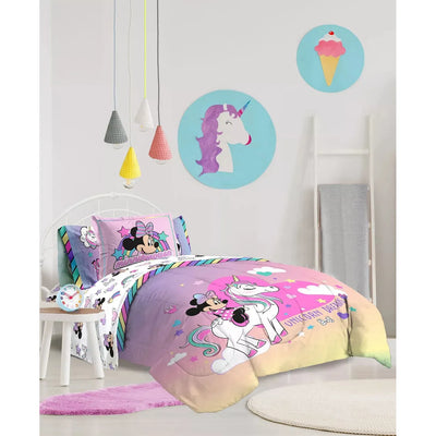 Disney-Disney Minnie Bowtique 'Unicorn Dreams' 8pc Full Comforter Set - Brandat Outlet