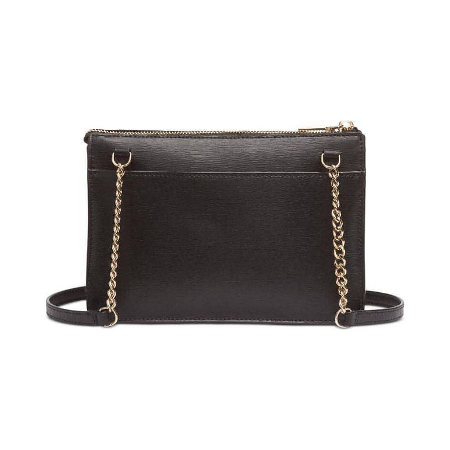 DKNY Ava Leather Top-Zip Crossbody (Black) - Brandat Outlet, Women's Handbags Outlet ,Handbags Online Outlet | Brands Outlet | Brandat Outlet | Designer Handbags Online |