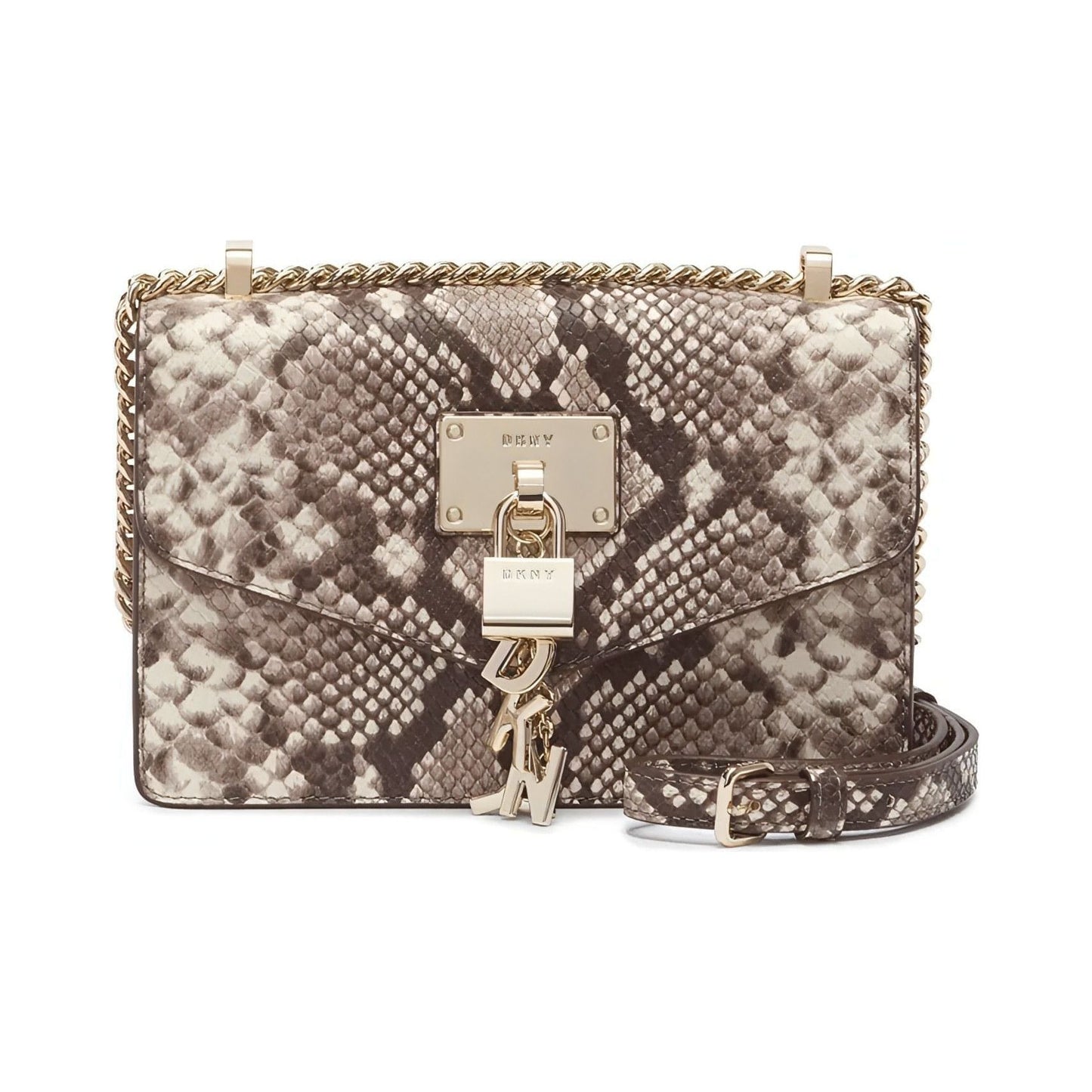 DKNY Elissa Small Leather Flap Shoulder Bag (Natural) - Brandat Outlet, Women's Handbags Outlet ,Handbags Online Outlet | Brands Outlet | Brandat Outlet | Designer Handbags Online |