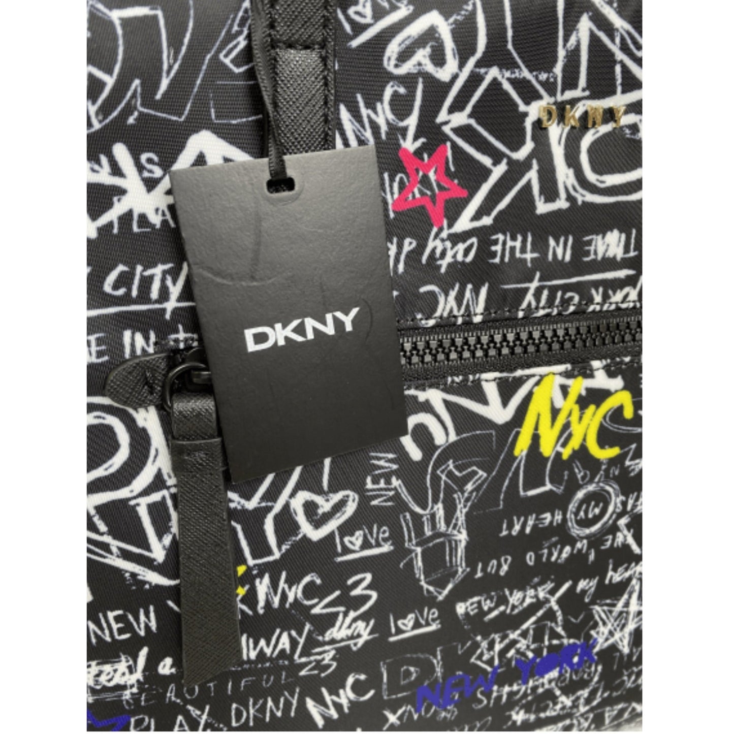 DKNY Nylon Gia Graffiti Tote